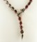 Handcrafted Ruby, Diamond, 9 Karat Yellow Gold and Silver Snake Necklace 4