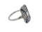 Sapphire, Diamond & Platinum Ring, Image 2