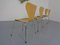 Danish 3107 Butterfly Chairs by Arne Jacobsen for Fritz Hansen, 1995, Set of 4 8