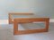 Coffee Table in Light Oak and Glass Top, 1960s 1