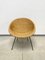 Mid-Century Wicker with Metal Lounge Chair, 1950s, Image 1