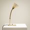 Cream and Brass Gooseneck Desk Lamp by Hans-Agne Jakobsson for AJH, Sweden, 1950s 4