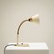 Cream and Brass Gooseneck Desk Lamp by Hans-Agne Jakobsson for AJH, Sweden, 1950s, Image 3