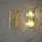 Transparent Textured Glass Wall Lights from Mazzega, Set of 2 10