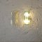 Transparent Textured Glass Wall Lights from Mazzega, Set of 2 9