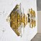 Amber Glass & Brass Sconces from Mazzega, Set of 2, Image 3