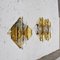 Amber Glass & Brass Sconces from Mazzega, Set of 2 8