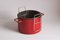 Red Enamel Fryer by Michael Lax for Emalco Switzerland, Image 5