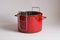 Red Enamel Fryer by Michael Lax for Emalco Switzerland, Image 7