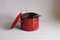 Red Enamel Fryer by Michael Lax for Emalco Switzerland 4