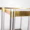 Brushed Steel Consoles in Golden Brass with Laminate Trays, Set of 2, Image 4