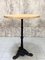 Solid Oak and Cast Iron Bistro Table 2