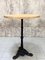 Solid Oak and Cast Iron Bistro Table, Image 2