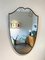 Brass Shield Mirror, 1950s, Image 3