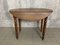 Walnut Wood Oval Drop Leaf Bistro Side Table 6