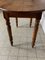 Walnut Wood Oval Drop Leaf Bistro Side Table 3