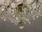 Large Italian Murano Crystal Chandelier, 1950s 6