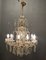 Large Italian Murano Crystal Chandelier, 1950s, Image 2