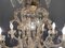 Lámpara de araña italiana grande de cristal de Murano, años 50, Imagen 5