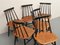 Swedish Fanett Chairs by Ilmari Tapiovaara for Edsby Verken, 1950s, Set of 6, Image 13