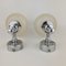 Glass and Chrome Wall Lamps from Kueco, 1970s, Set of 2, Image 3