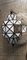 Kronleuchter, Hängeleuchte oder Laterne aus weißem Kristallglas im Art Deco-Stil 6