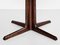 Midcentury Danish round dining table in rosewood 1960s - central leg 4