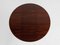 Midcentury Danish round dining table in rosewood 1960s - central leg 8