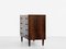 Midcentury Danish chest of 4 drawers in rosewood by Westergaard 1960s 5