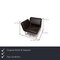 Roro Black Leather Lounge Chair from Brühl & Sippold 2