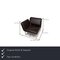 Roro Black Leather Lounge Chair from Brühl & Sippold, Image 2