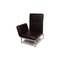 Roro Black Leather Lounge Chair from Brühl & Sippold, Image 3