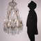 Glass & Bronze Chandeliers, Italy, Late 19th-Century, Set of 2, Image 2