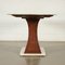 Tisch aus weißem Marmor, Messing & Holz, Italien, 1950er 3