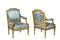Louis XVI Style Armchairs in Giltwood, 1880s, Image 1