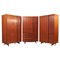 Architectural Cabinets in Mahogany, Italy, 1960s, Set of 3 1