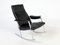 Black Leather Rocking Chair with Ottoman, 1960s, Image 5