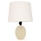 Large Mid-Century Chamotte Table Lamp by Gunnar Nylund for Rörstrand, Sweden, Image 1