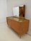 Italian Chest of Drawers with Compass Legs and Mirror, 1950s 2