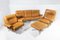Mid-Century Tan Leather 3-Seat Sofa with Chrome Base from Howard Keith, 1960s 13