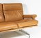 Mid-Century Tan Leather 3-Seat Sofa with Chrome Base from Howard Keith, 1960s 10