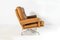 Mid-Century Tan Leather Swivel Chairs with Footstool on Chrome Base from Howard Keith, 1960s, Set of 2, Image 7