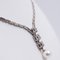 Vintage Necklace in 14K White Gold with 3 Diamonds and Pearl, 1980s, Image 3