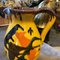 Jarra italiana futurista de cerámica amarilla, marrón y naranja, años 30, Imagen 10