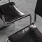 Chaises Vintage en Cuir Noir dans le style de Matteo Grassi, 1970s, Set de 4 5