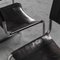 Vintage Black Leather Chairs in the style of Matteo Grassi, 1970s, Set of 4 5