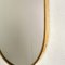 Mid-Century Oval Brass Mirror 3