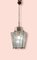 Bronze Glass Light Pendant Lantern, 1950s 2