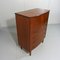 Teak Chest of Drawers with Rounded Front, 1960s 5