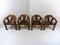 Brutalist Oak Chairs, 1970s, Set of 4 4